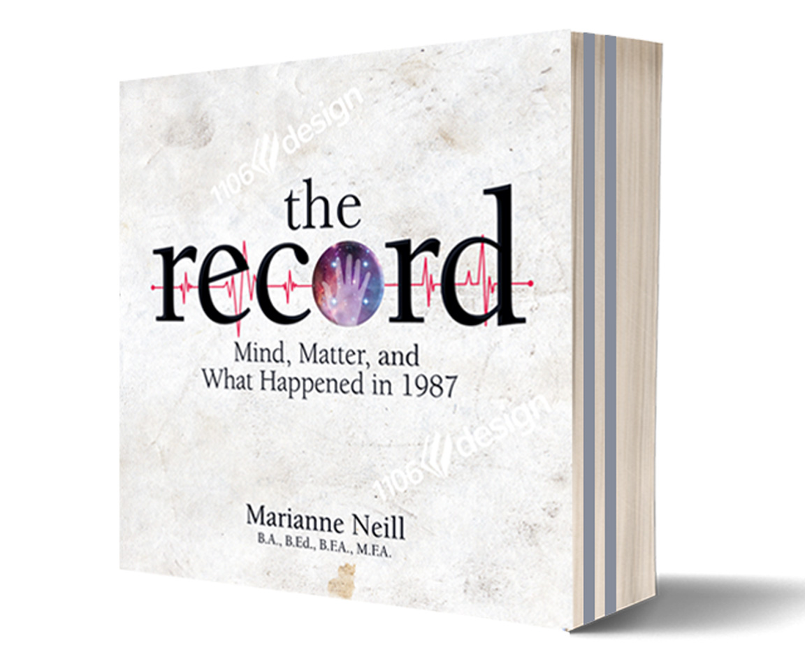 bookCoverImage perspectival image of a cream-coloured, square book called 'the record'